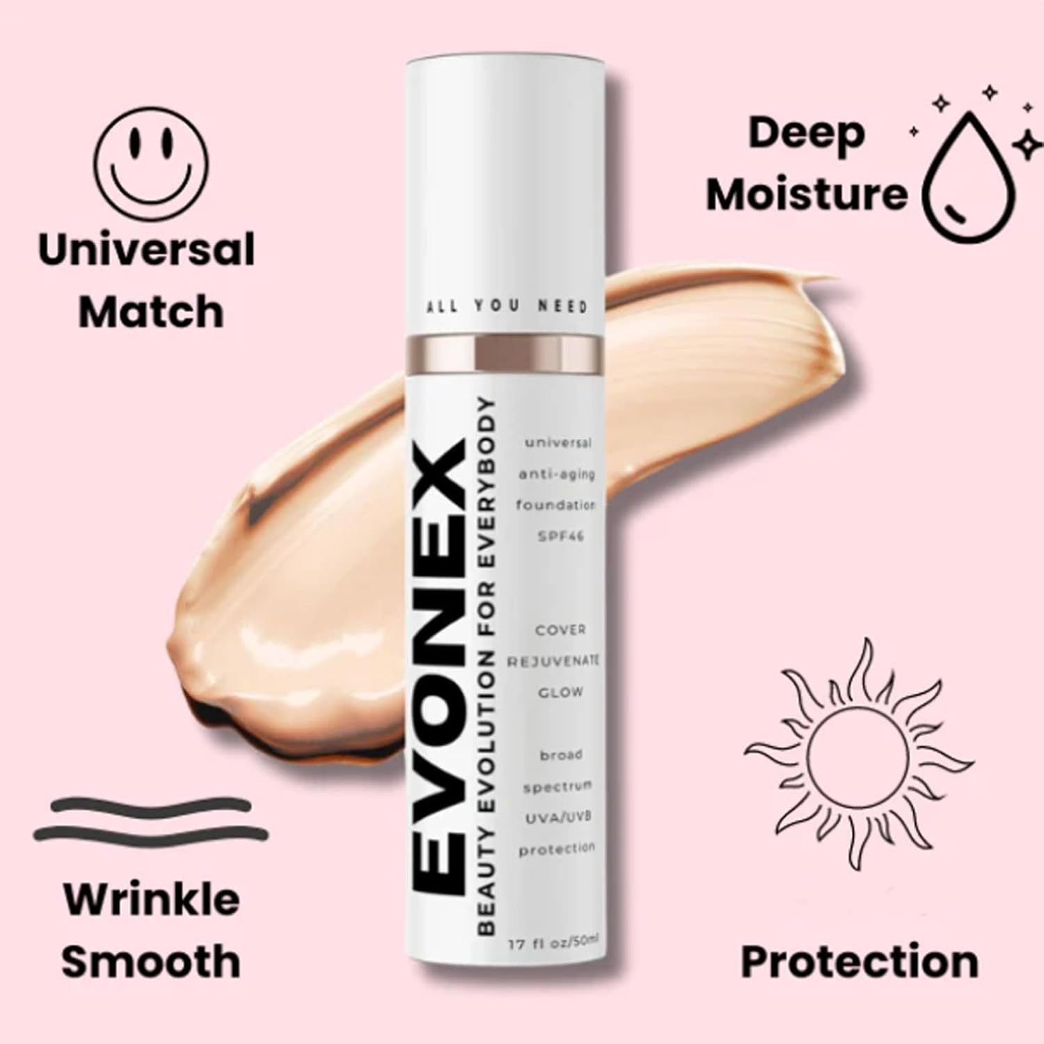 Anti-Aging Liquid Foundation Skin Recovery
