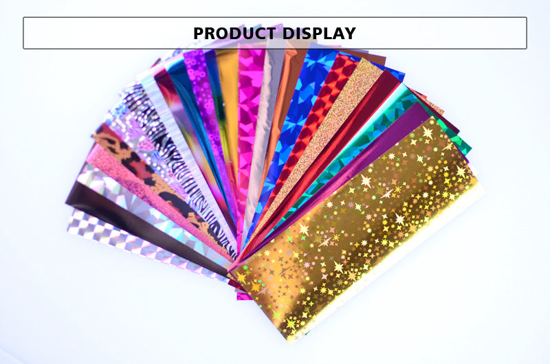 24 Sheets Nail Art Foils Laser Shinning Mixed Beauty Transfer Tips Sticker Craft DIY Universe Decorations