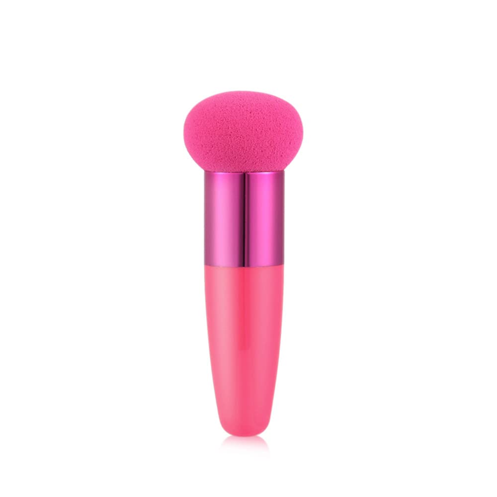 1PCS Mushroom head Makeup Brushes Powder Puff Beauty Cosmetic Sponge With Handle for Foundation Powder blush,rose red