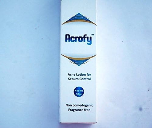 Acrofy, Crème Hydratante pour Peaux à Tendance Acnéique, Formule Sébum Réduit les Rougeurs, Sans Huile, Effet Mat, Hydratation 24h, 50g