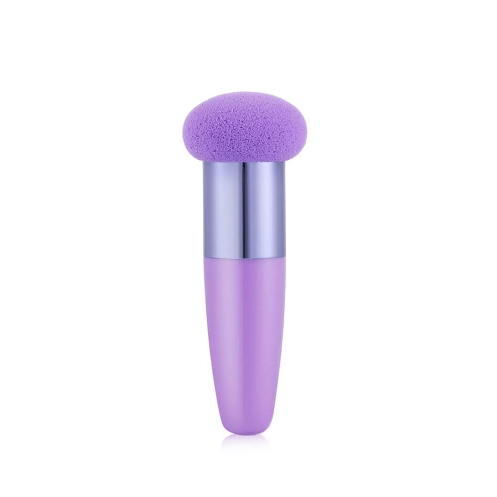 1PCS Mushroom head Makeup Brushes Powder Puff Beauty Cosmetic Sponge With Handle for Foundation Powder blush,purple
