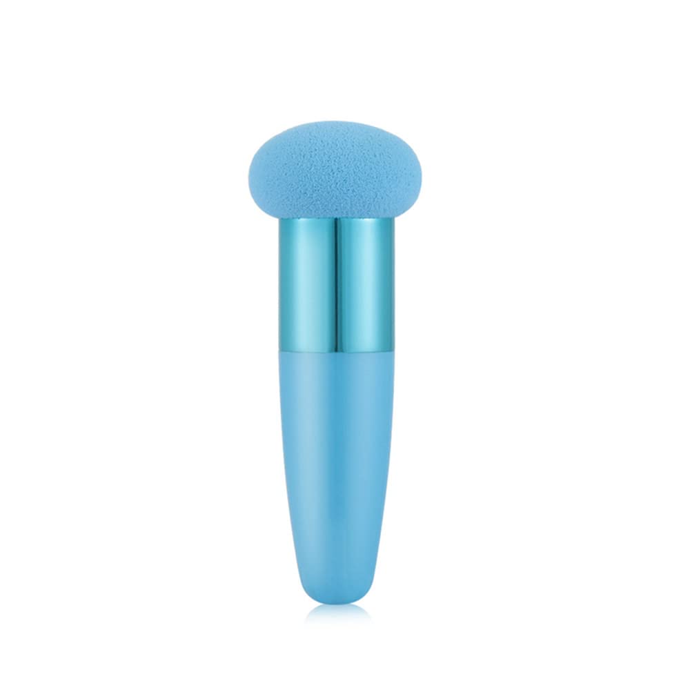 1PCS Mushroom head Makeup Brushes Powder Puff Beauty Cosmetic Sponge With Handle for Foundation Powder blush,blue