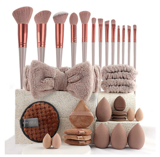 40pcs  Beauty Tools Major Combination Suit Face Wash Makeup Full Set