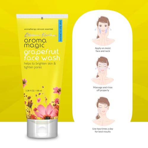 Aroma Magic Grapefruit Face Wash for Brightening & Pore tightening | For Oily Skin | 100 ml | Pack of 1