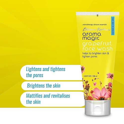Aroma Magic Grapefruit Face Wash for Brightening & Pore tightening | For Oily Skin | 100 ml | Pack of 1