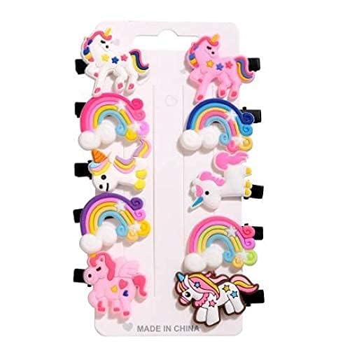 ANNACREATIONS 10 Pcs Ice Cream Shape Hair Clips for Girls and Kids