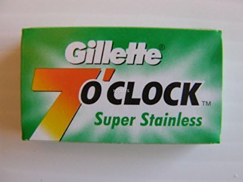 7 O'clock Men 100 Count Super Stainless Double Edge Safety Razor Blades
