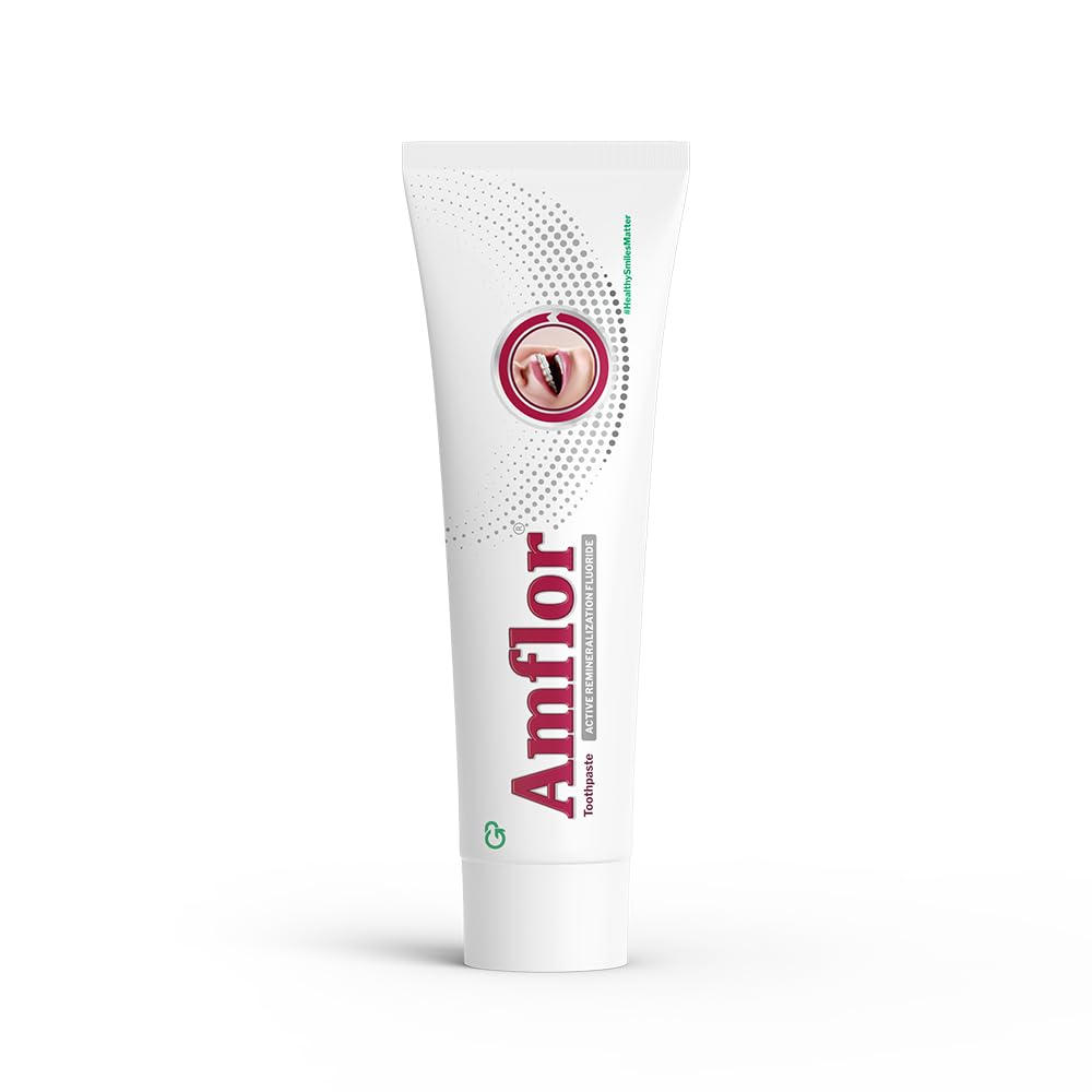 Amflor Toothpaste for Braces | Prevents Cavities & White Spot Lesions | Organic Amine Fluoride for Enamel Remineralization| Mint Flavour Orthodontic Toothpaste | Pack of 1 (70 g per pack)