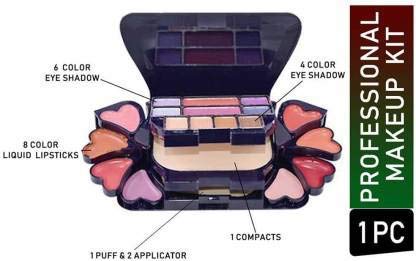 ADS Color Series Makeup Kit (8 Eyeshadow, 1 Power Cake, 8 Lip Color, 2 Blusher)