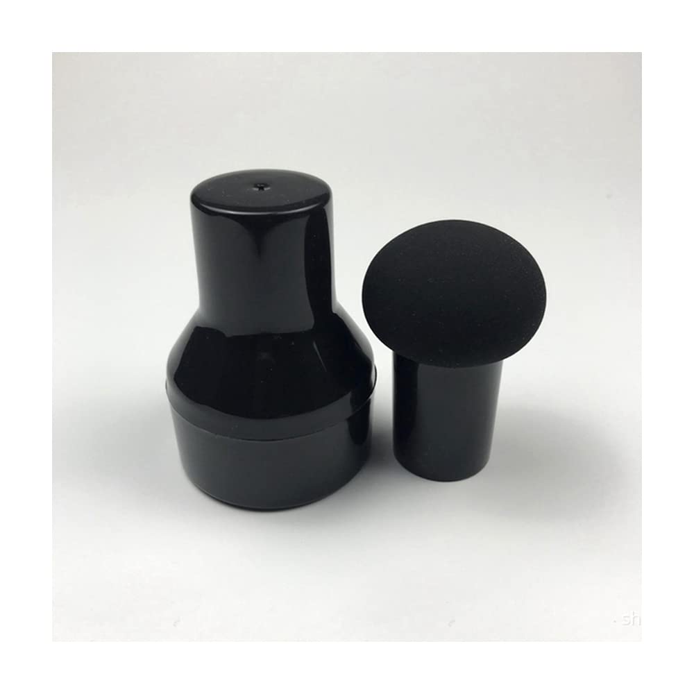 1 éponge à maquillage en forme de champignon, outil de beauté pour le visage (fond de teint et crème), noire
