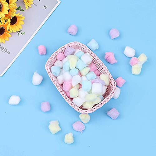( 50 x 2 ) 100 Pcs Cotton Balls Makeup Cotton Balls Degreasing Cotton Ball for for Face Cleansing & Makeup Removal Beauty Salon Home Use with 2 pcs Cleansing Sponges