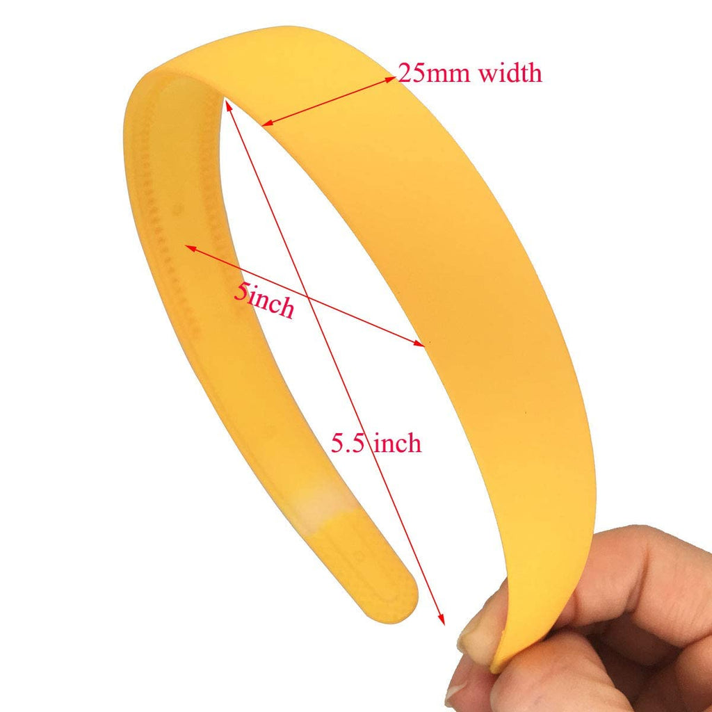 ANNA CREATIONS 12 Pcs Hairband, Plastic Headband for Girls and Women Multicolor