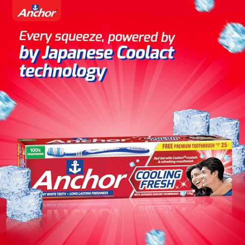 Anchor Red Cooling Fresh Gel Toothpaste 300Ggm (150gx2)