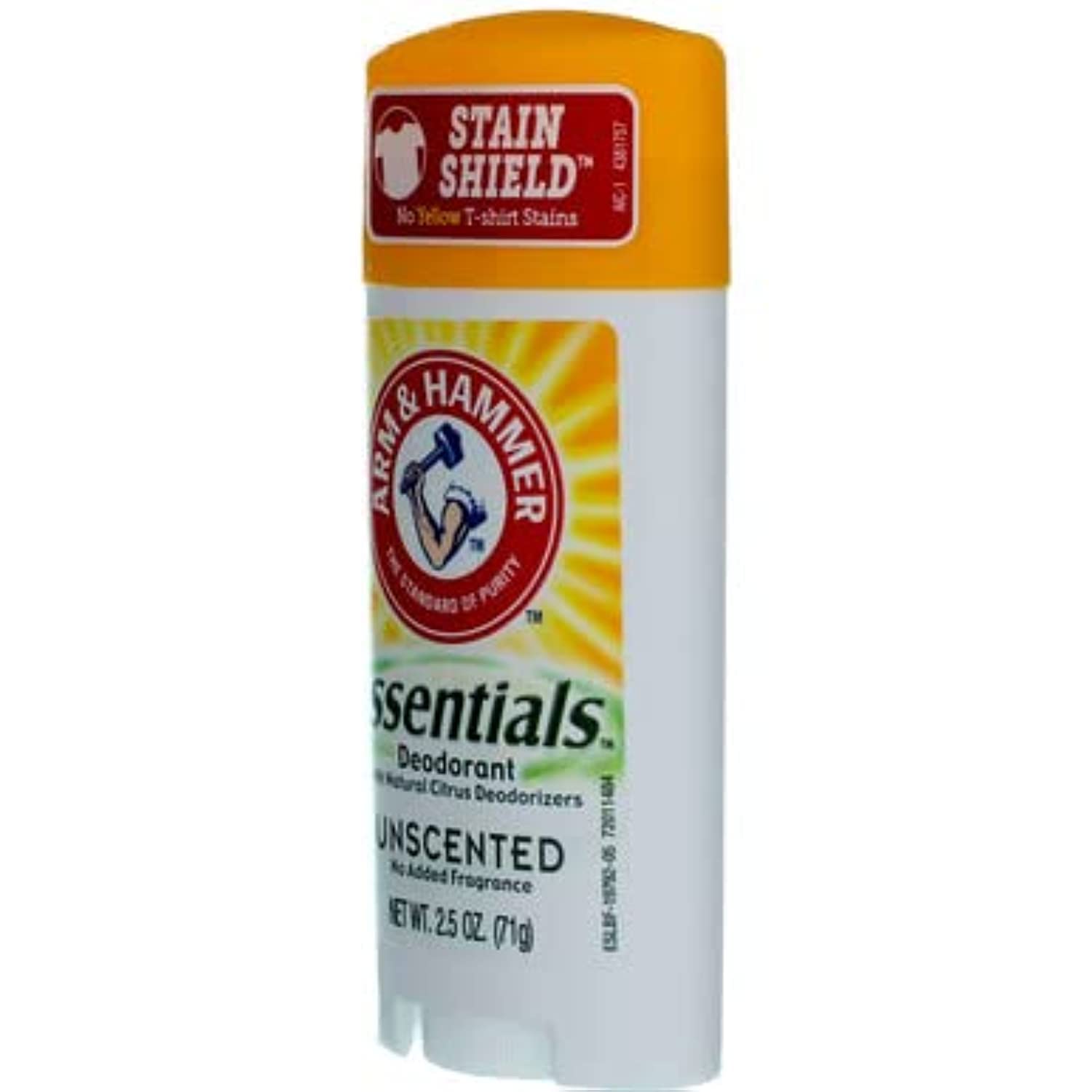 Arm & Hammer Essentials Natural Deodorant Unscented - 2.5 Oz Pack of 4 AD