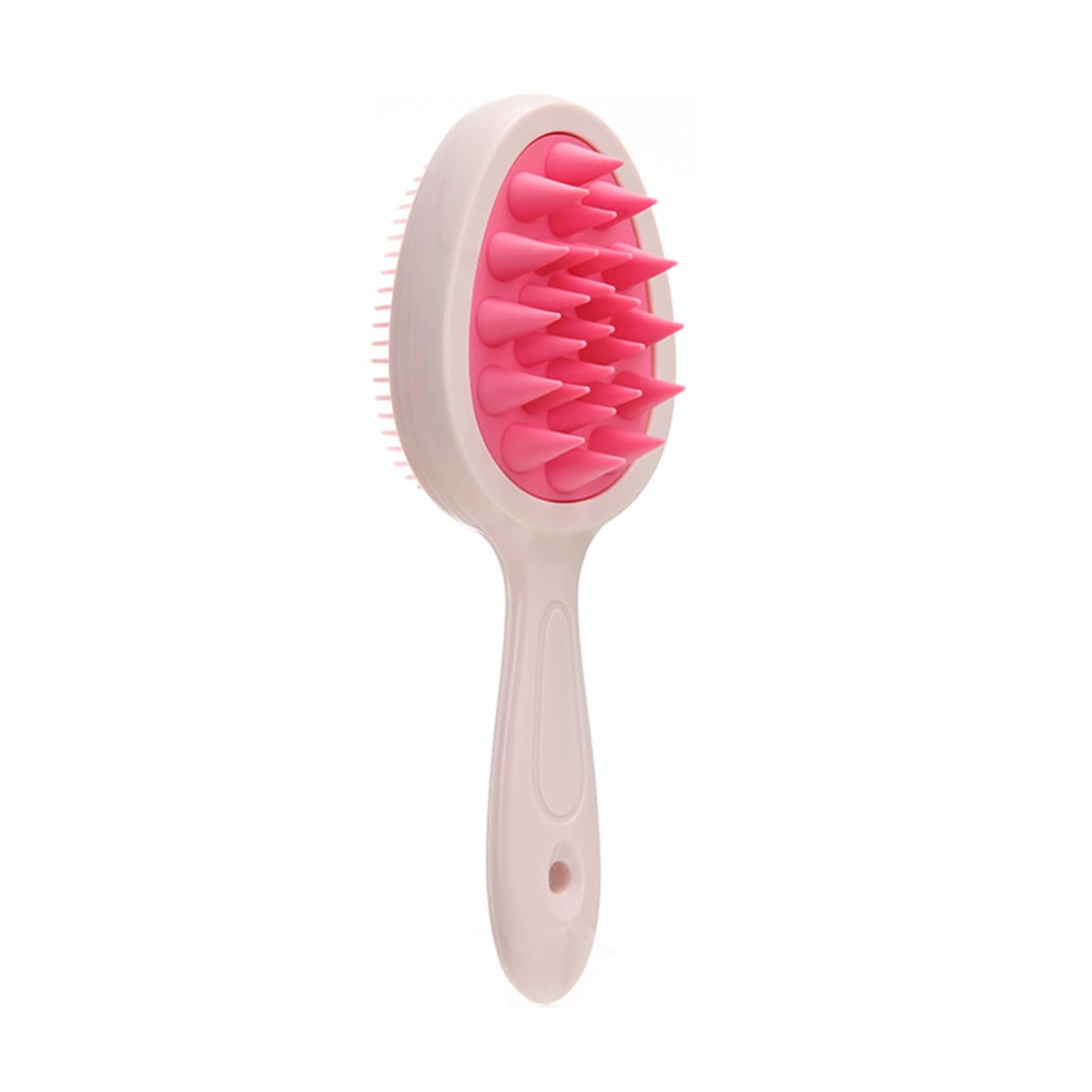 ACSUSS Double Sided Hair Brush for Women and Men Gentle Detangling Comb for Wet and Dry Hair Styling Tool with Massage Bristles Smooth All Hair Types Pink One Size