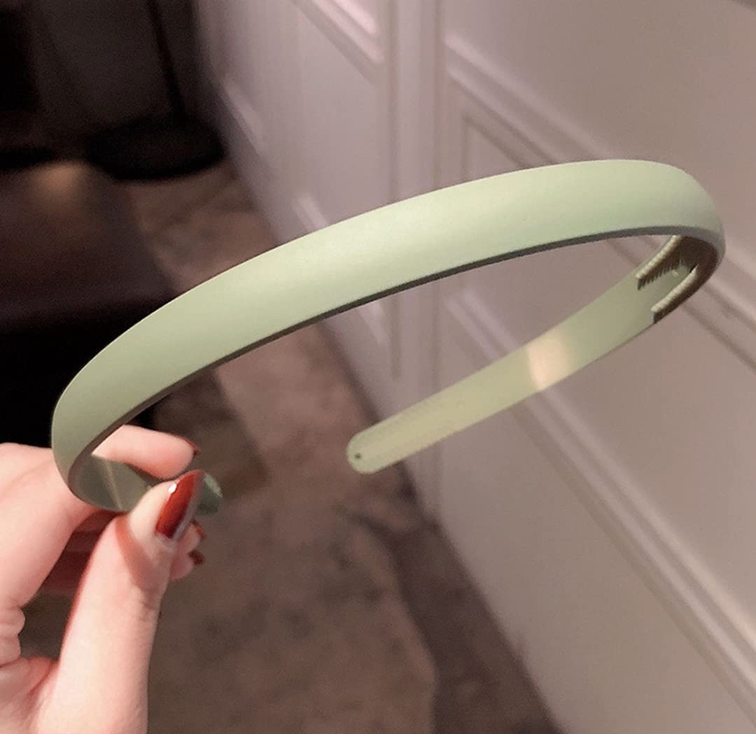 ANNA CREATIONS 12 pcs Korean Stylish Plastic Hair Band Comb Teeth Matte Headband Hair Accessory for Women and Girls