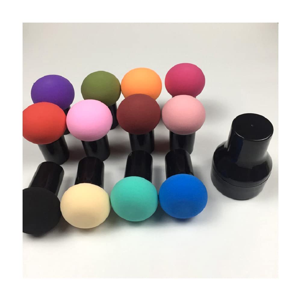 1PCS Mushroom Head Makeup Puff Makeup Sponge Facial Foundation Cream Beauty Tool,Black