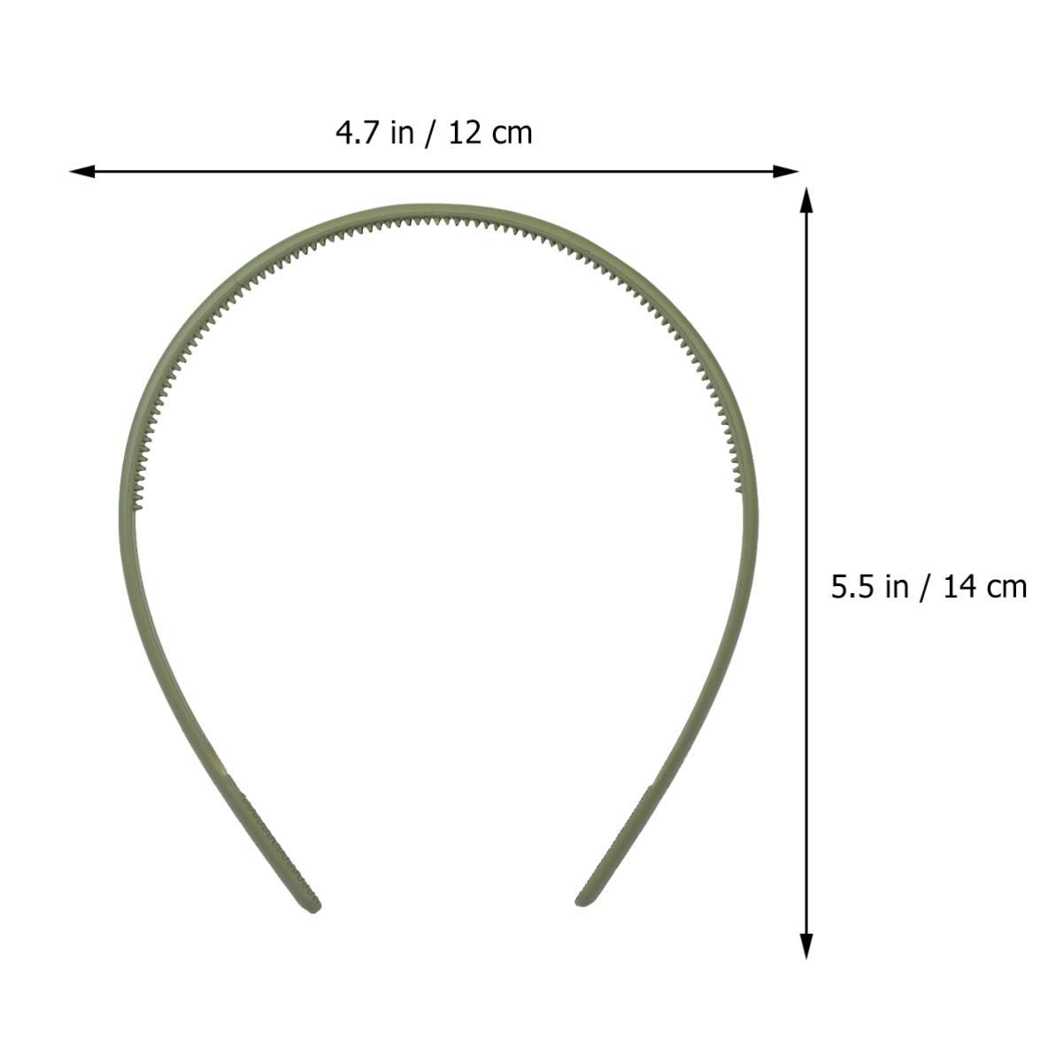 ANNACREATIONS 12 Pcs Fashion Plastic Matte Hair Band For Women And Girls