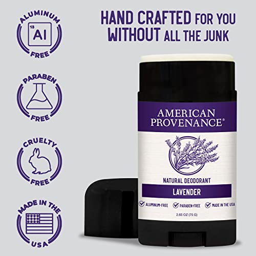 American Provenance Natural Deodorant, Lavender, 2.75 oz/75 gr