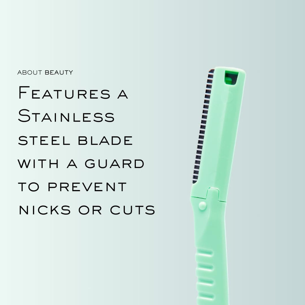 About Beauty Face N Brow - 3 Beauty Groomers for Hair Removal, Ideal for Shaving, Exfoliating, Dermaplaning and Brow Shaping, Japanese Steel Gently Removes Facial Hair