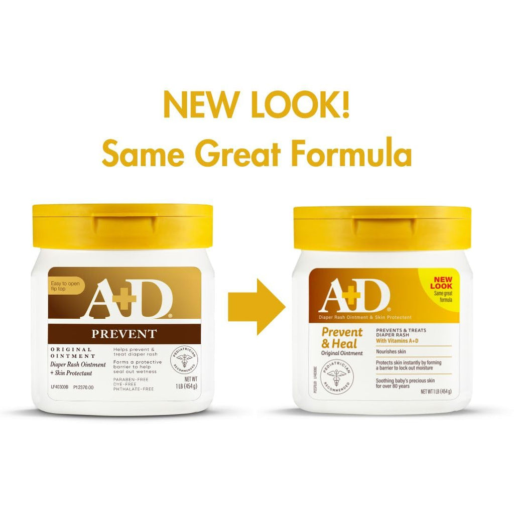 A+D A&D Original Diaper Ointment Jar, 1 Pound