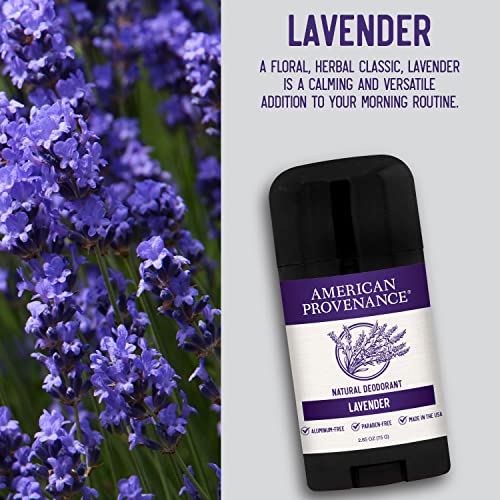 American Provenance Natural Deodorant, Lavender, 2.75 oz/75 gr