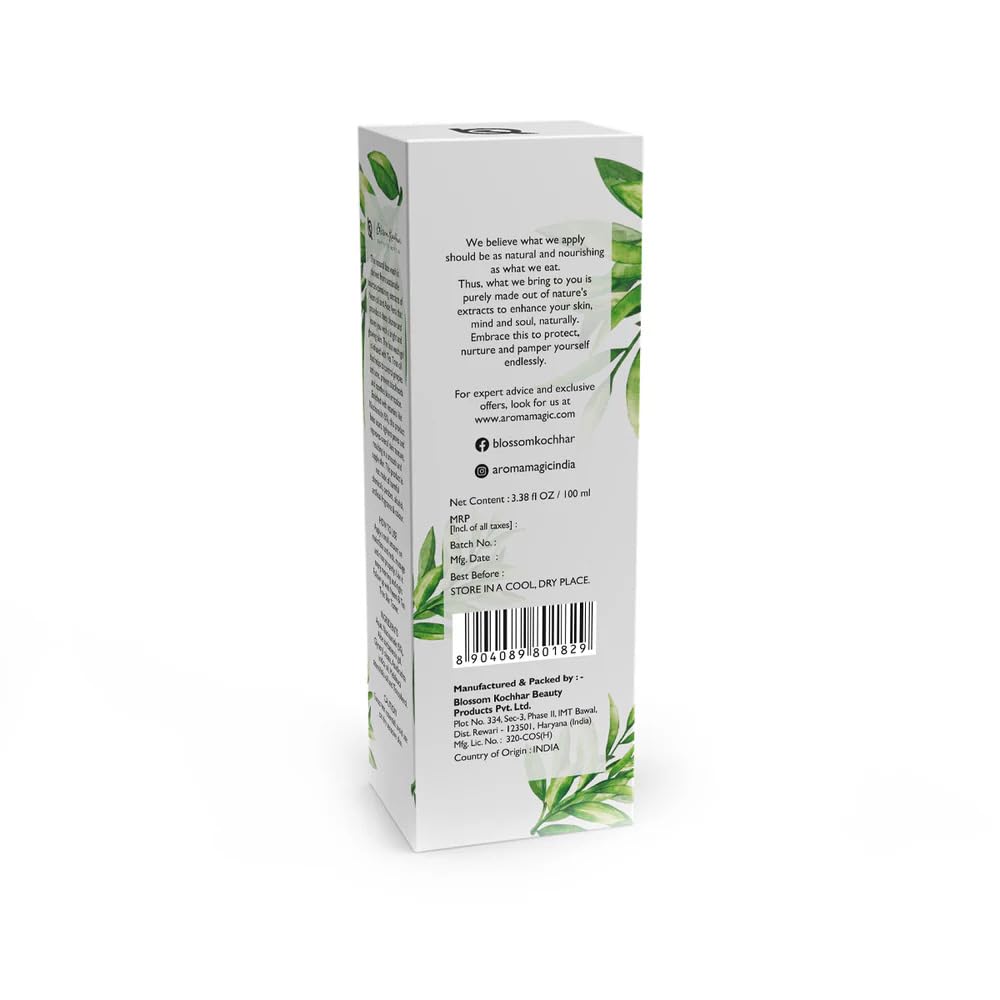 Aroma Magic Neem & Tea Tree Face wash PWRD By 5% Niacinamide & Aloevera Gel| for Spotless & Soft Skin| Oily & Acne/Pimples Prone Skin| for Women & Men| 100 ml| pack of 1