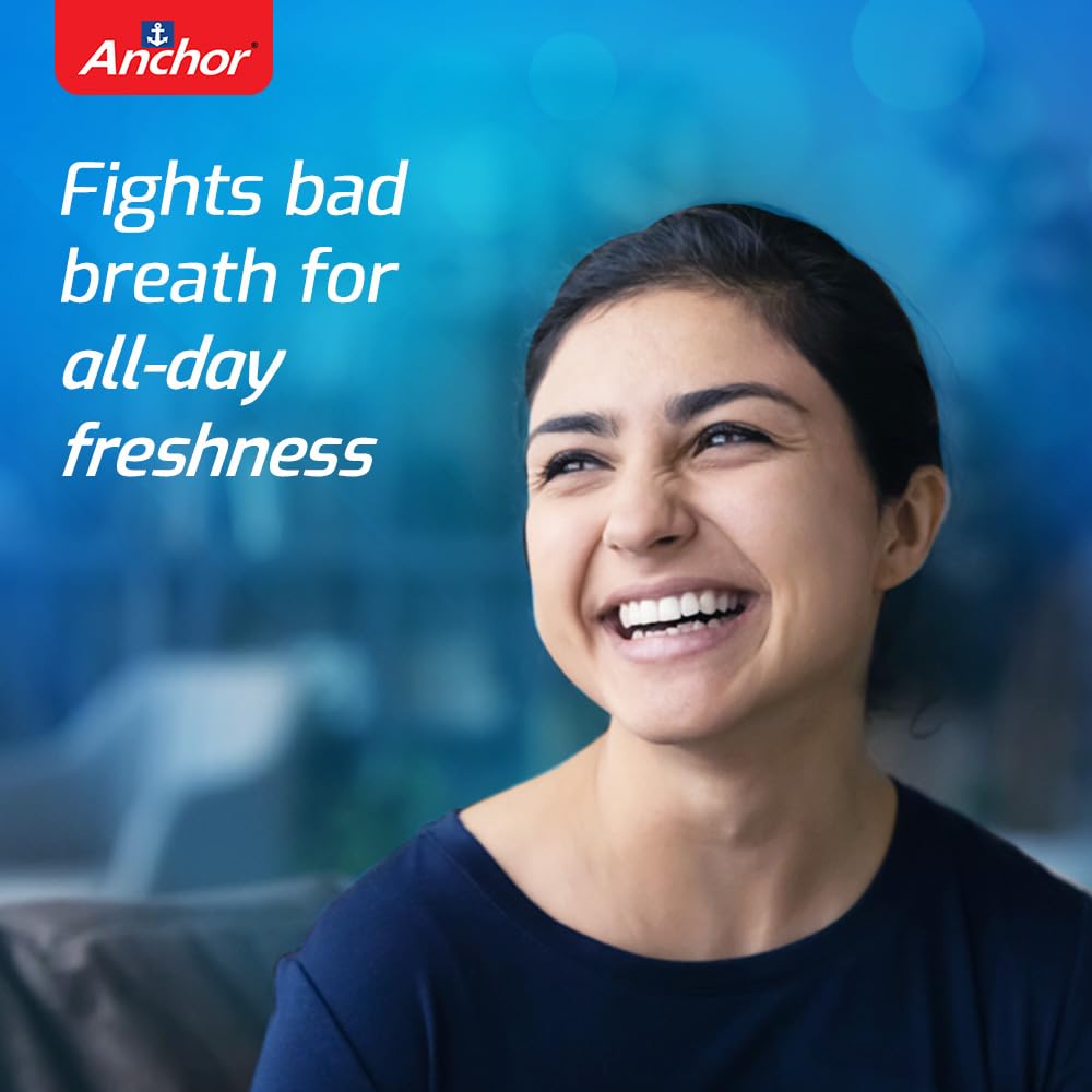 Anchor All Round Protection White Toothpaste 900g (450g x 2) | Fluoride & Calcium | Fresh Breath | 100% Vegetarian | Mega Offer Pack