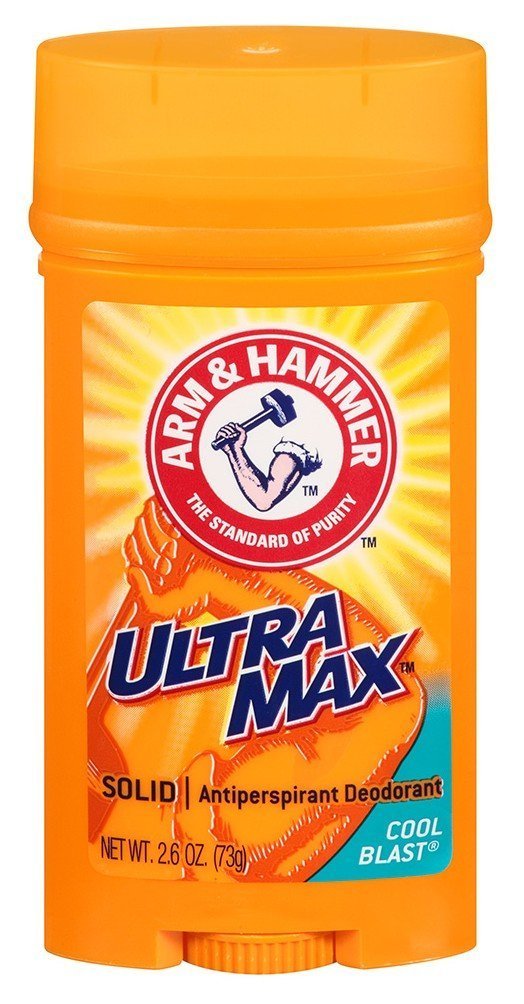 Arm And Hammer Ultra Max Antiperspirant Deodorant,Cool Blast 2.6 Oz, 2 Pack