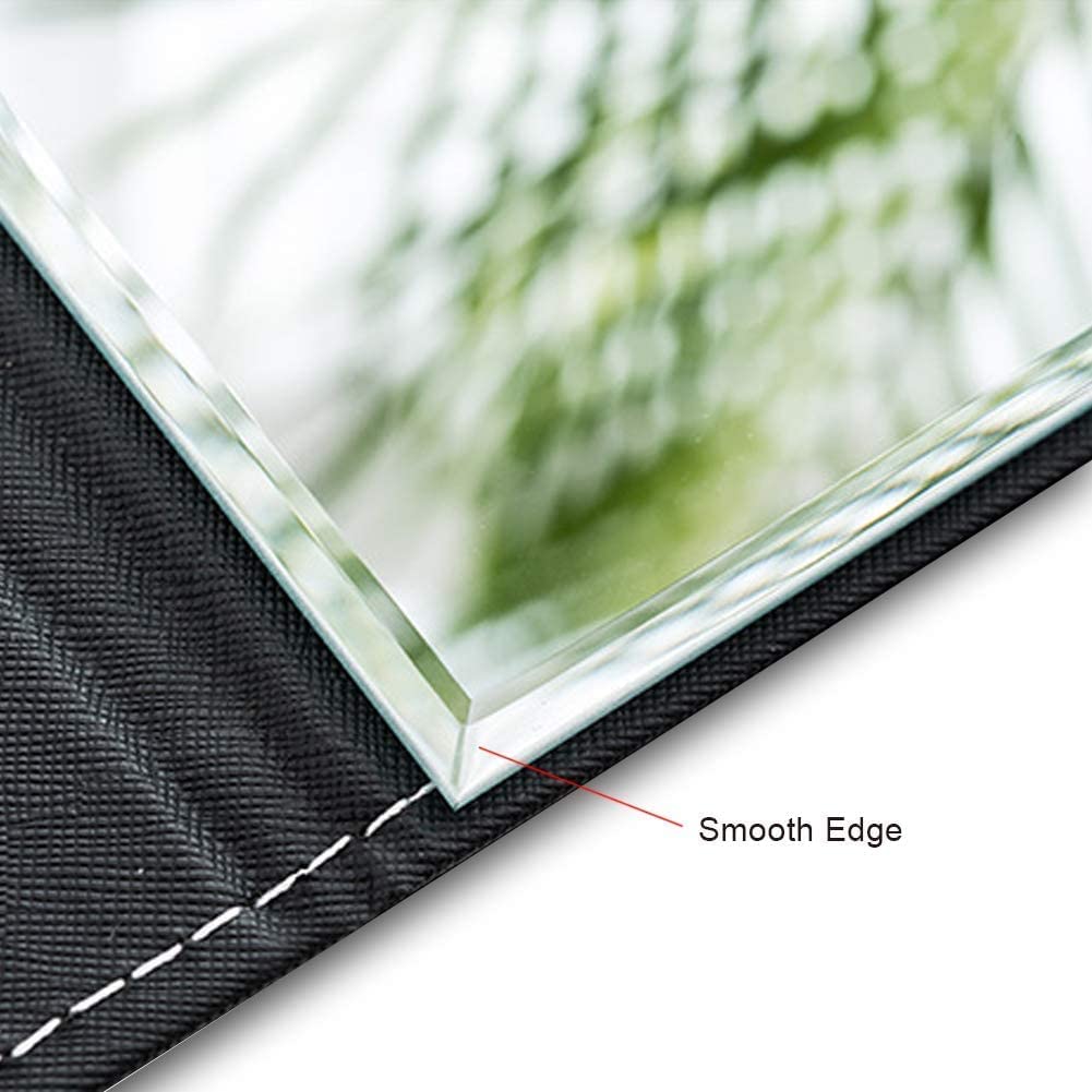 Agabani Folding Round Compact Mirror - PU Leather Vanity with Stand for Desk, Camping, Travel - Personal Tabletop HandMirror - Princess Square Makeup