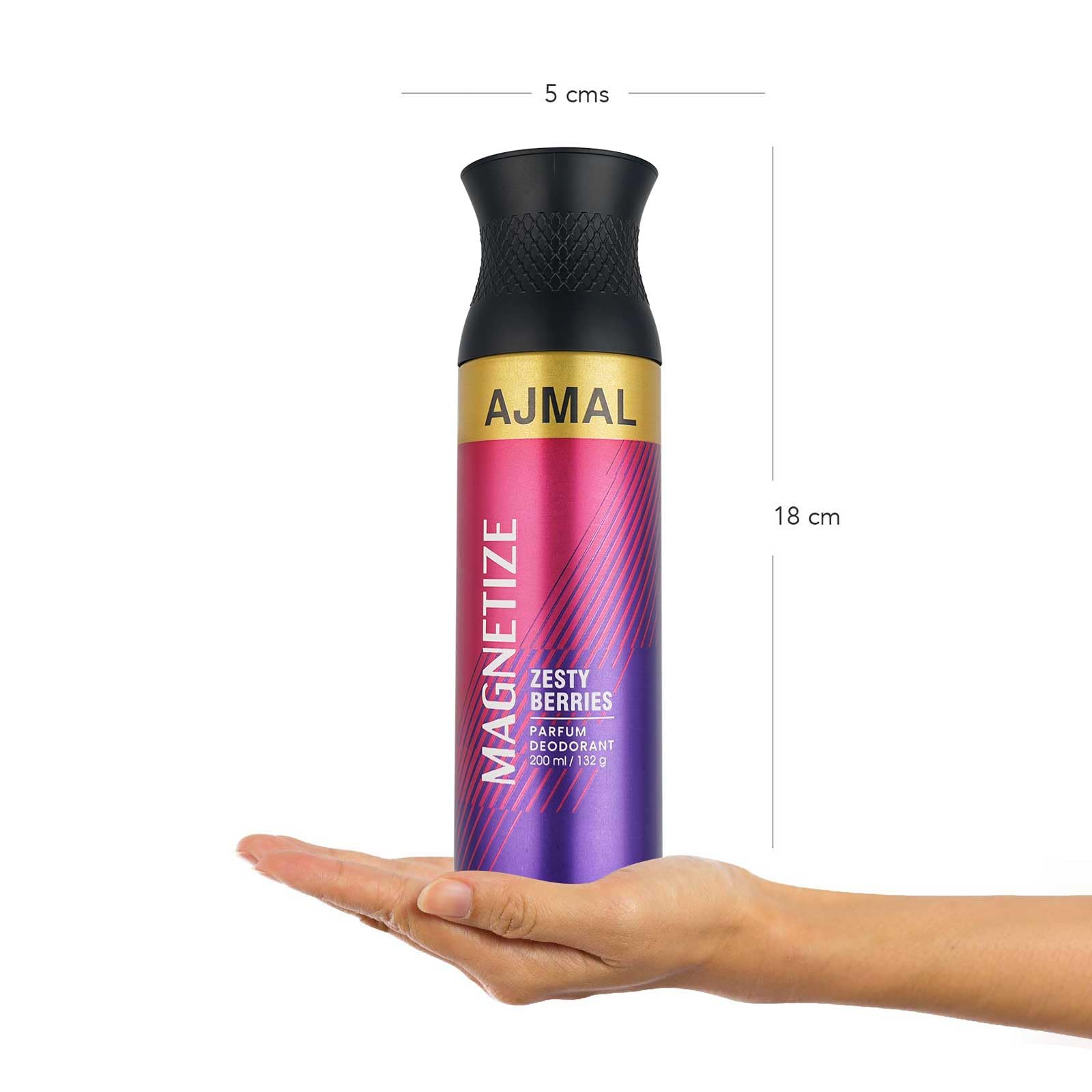 AJMAL Magnetize Deodorant Spray Woody Fragrance 200 Ml Casual Wear For Men & Women + 2 Parfume Testers Free