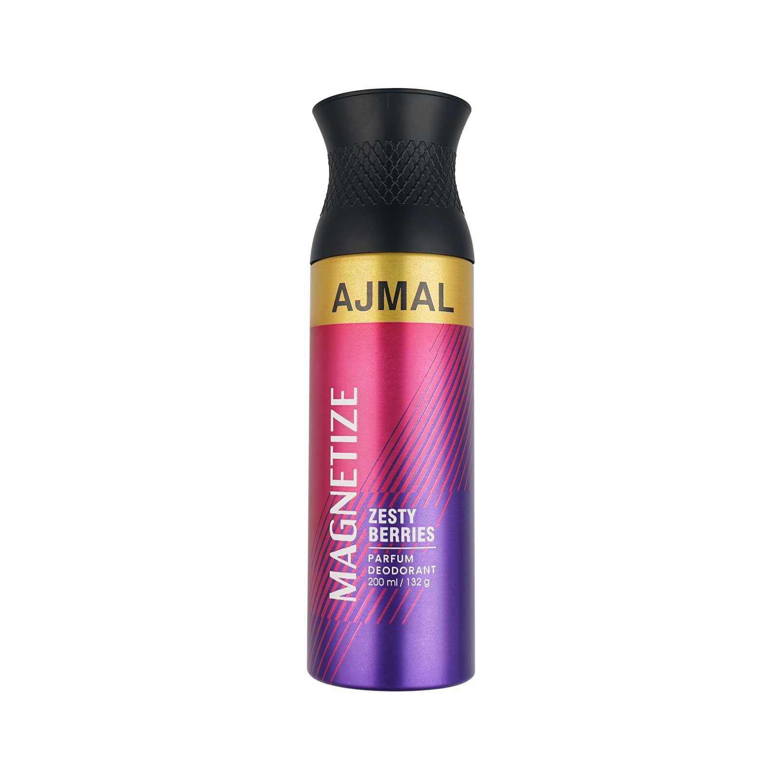 AJMAL Magnetize Deodorant Spray Woody Fragrance 200 Ml Casual Wear For Men & Women + 2 Parfume Testers Free