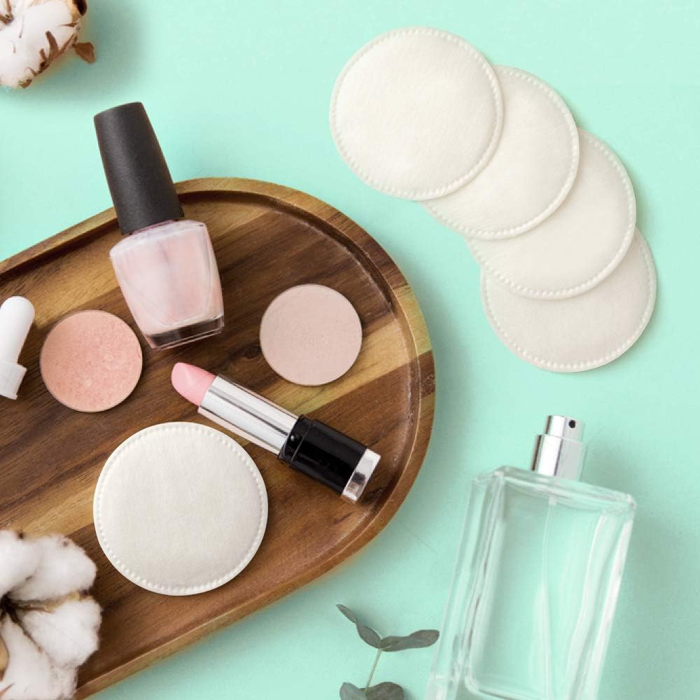 100 Pieces Cotton Pads for Face - Soft Natural Round Makeup Remover, Facial Cleansing, Baby Care, Lotion and Cream Applying (Packing May Vary)