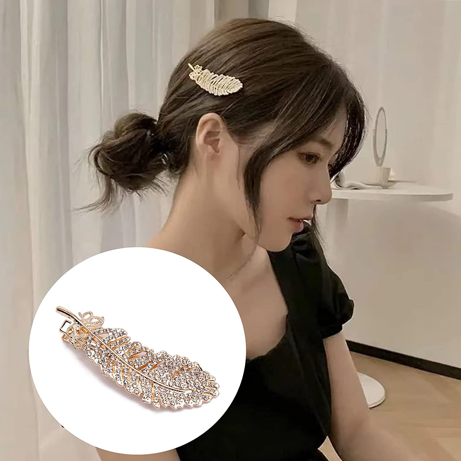 ANNACREATIONS 6 Pcs Premium Korean stylish Hair Clips For Women and Girls, Multicolor