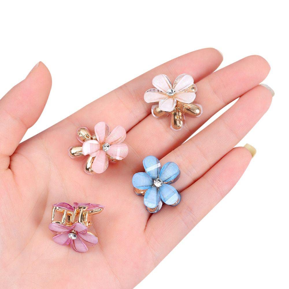 ANNACREATIONS 8 Pcs Korean Style Gold Metal Pearl Geometric Stone Lock Hair Pins Hair Clip Hair Accessories Jewellery for Women And Girls