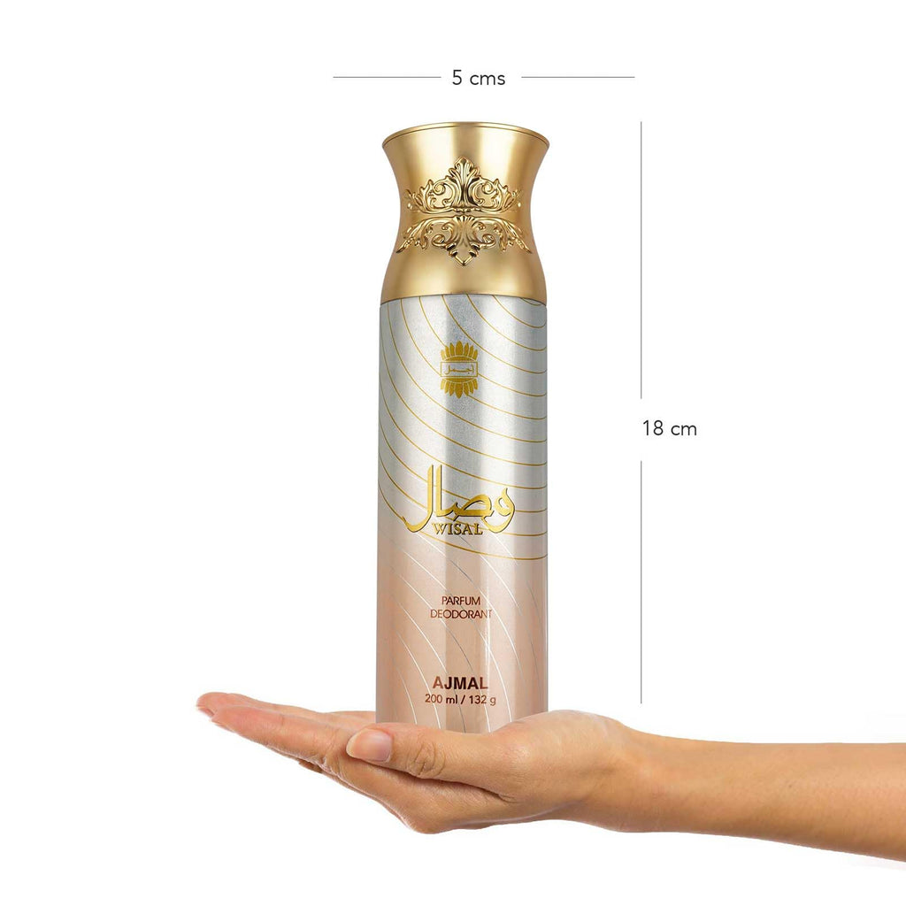 AJMAL Women's Wisal Perfume Deodorant, 200 Ml, Pack Of 1, Fresh, Liquid