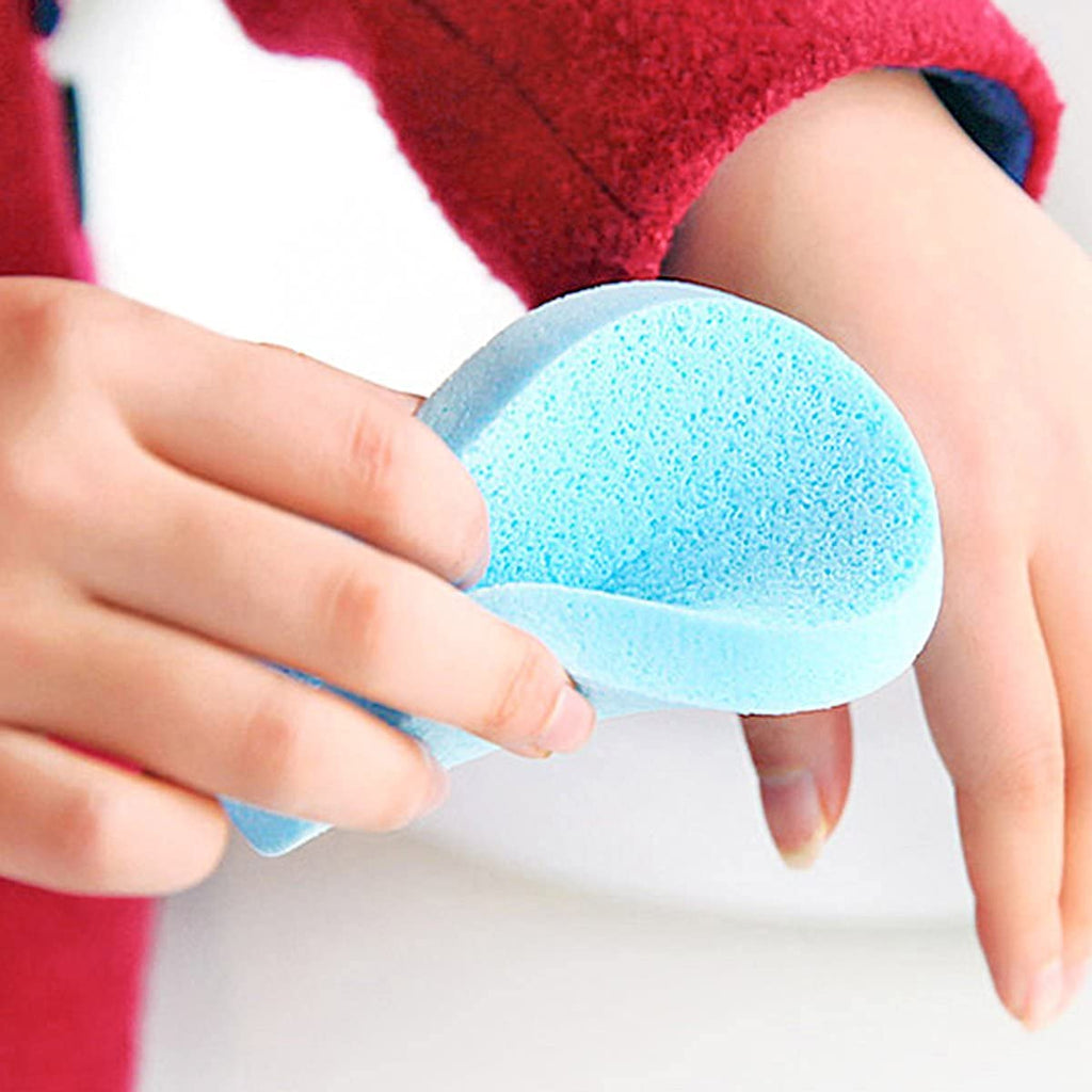 ( 50 x 2 ) 100 Pcs Cotton Balls Makeup Cotton Balls Degreasing Cotton Ball for for Face Cleansing & Makeup Removal Beauty Salon Home Use with 2 pcs Cleansing Sponges