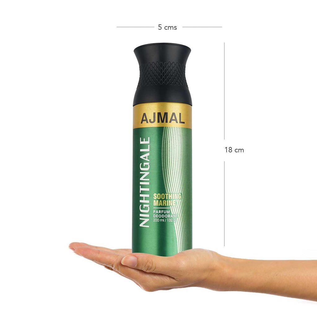 AJMAL Nightingale Deodorant Citrus Fragrance Spray, 200 Ml Casual Wear For Men & Women + 2 Parfume Testres Free