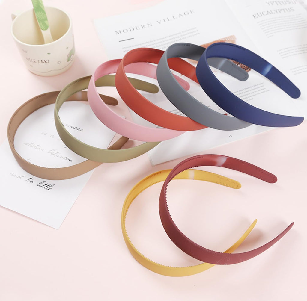 ANNA CREATIONS 12 Pcs Hairband, Plastic Headband for Girls and Women Multicolor