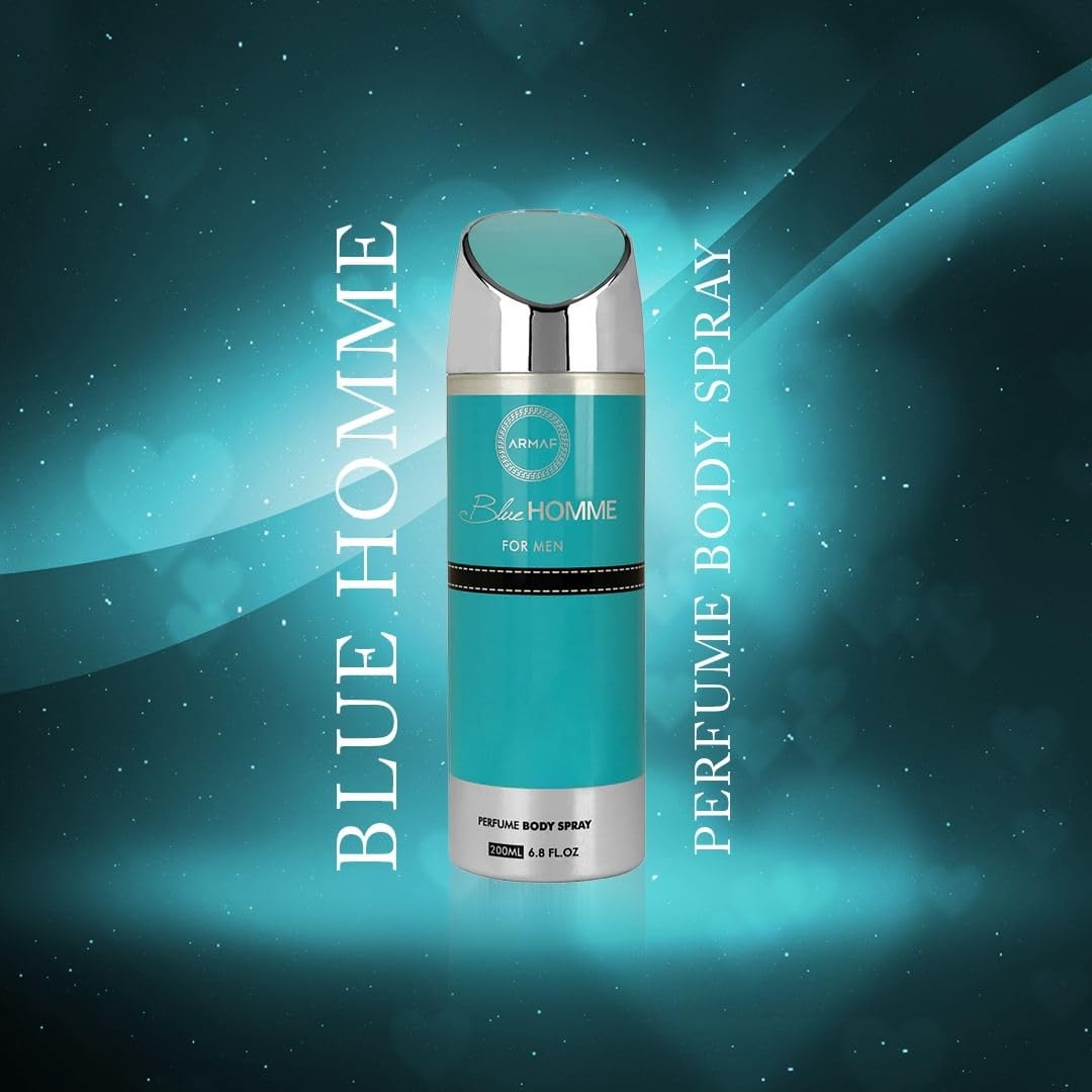 Armaf Deo Blue Homme Perfume Body Spray for Men, 200ml