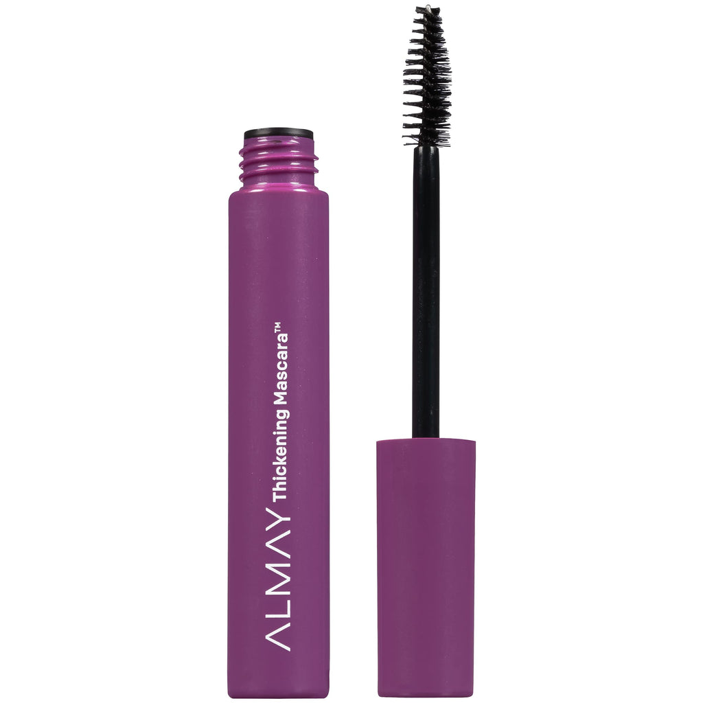 Almay Thickening Mascara with Aloe and Vitamin B5, Hypoallergenic, Cruelty Free, Fragrance Free, Ophthalmologist Tested, 402 Black