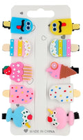 ANNACREATIONS 10 Pcs Ice Cream Shape Hair Clips for Girls and Kids