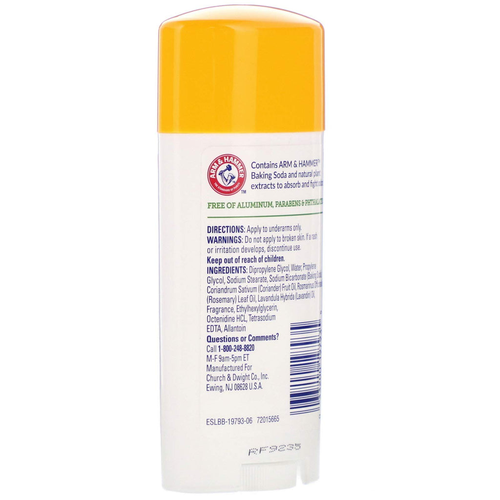 ARM & HAMMER Essentials Natural Deodorant Fresh 2.50 oz (Pack of 10)