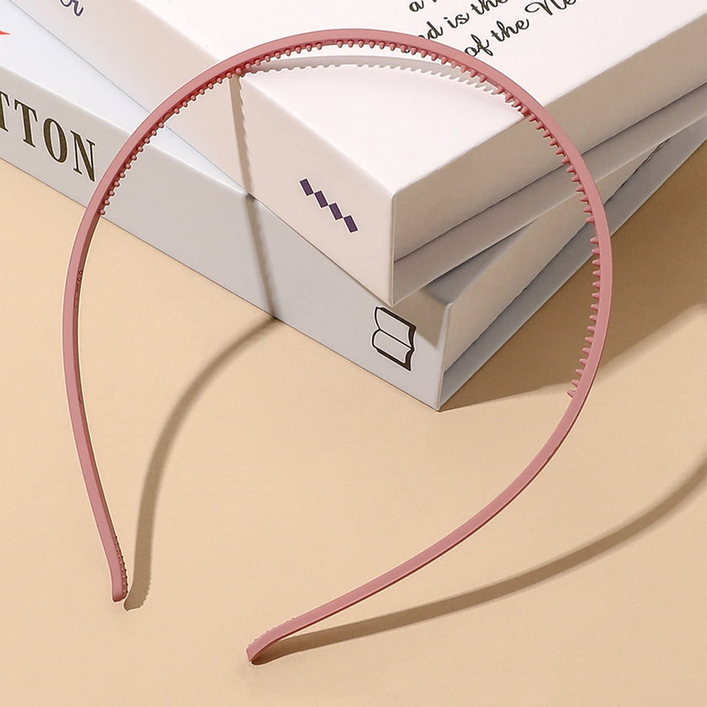 ANNACREATIONS 12 Pcs Fashion Plastic Matte Hair Band For Women And Girls