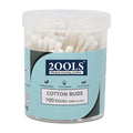 2ools Cotton Buds, Gentle Cotton Swabs for Personal Hygiene and Beauty - 100 Sticks (200 Swabs) (TSCS8001)