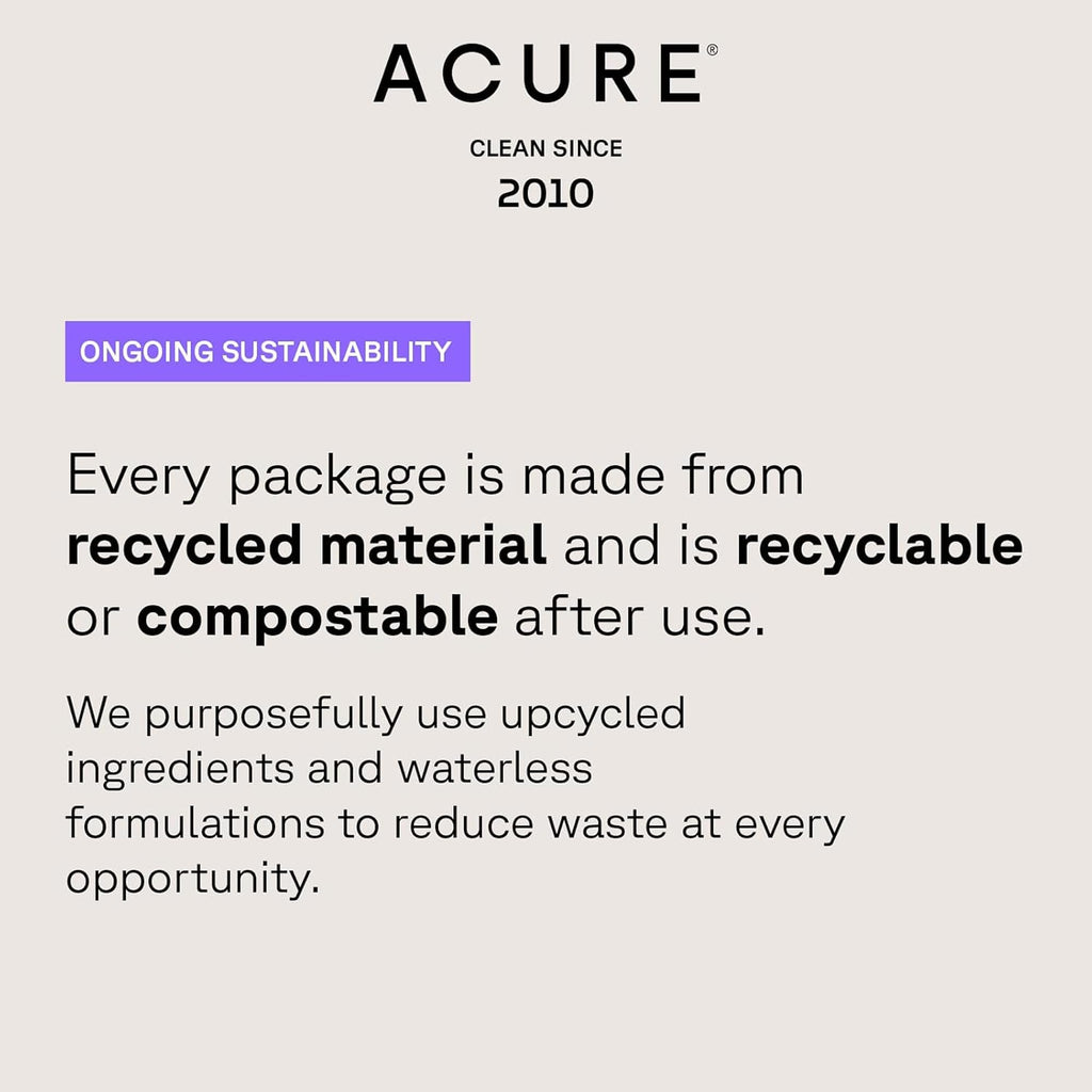 Acure Curiously Clarifying Shampoo - Cleansing & Clarifying Shampoo for Women & Men, Scalp Detox for Product Buildup, Deep Clean for Oily Hair, Detoxify, Remove Build Up, Sulfate Free, Vegan - 8 fl oz