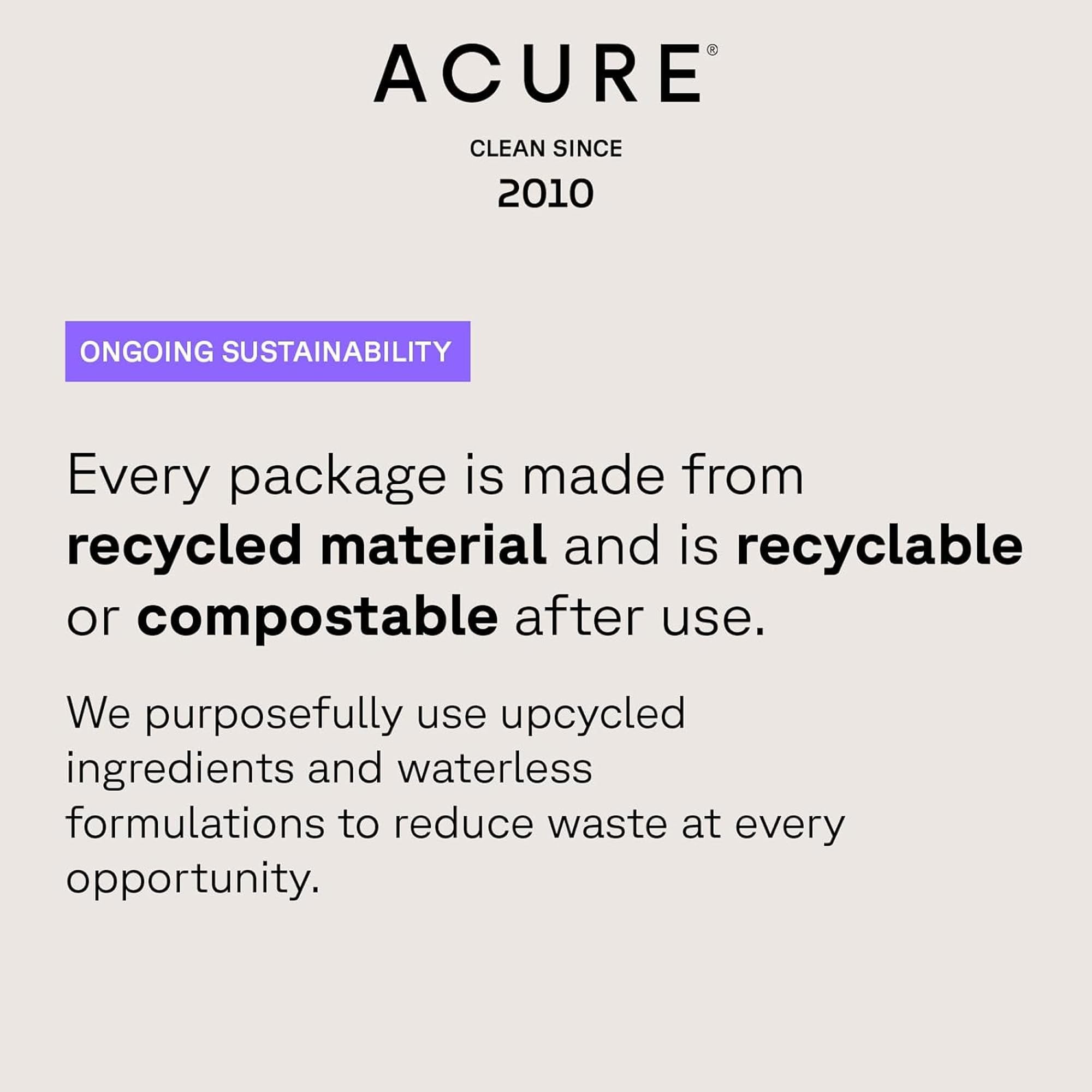 Acure Curiously Clarifying Shampoo - Cleansing & Clarifying Shampoo for Women & Men, Scalp Detox for Product Buildup, Deep Clean for Oily Hair, Detoxify, Remove Build Up, Sulfate Free, Vegan - 8 fl oz