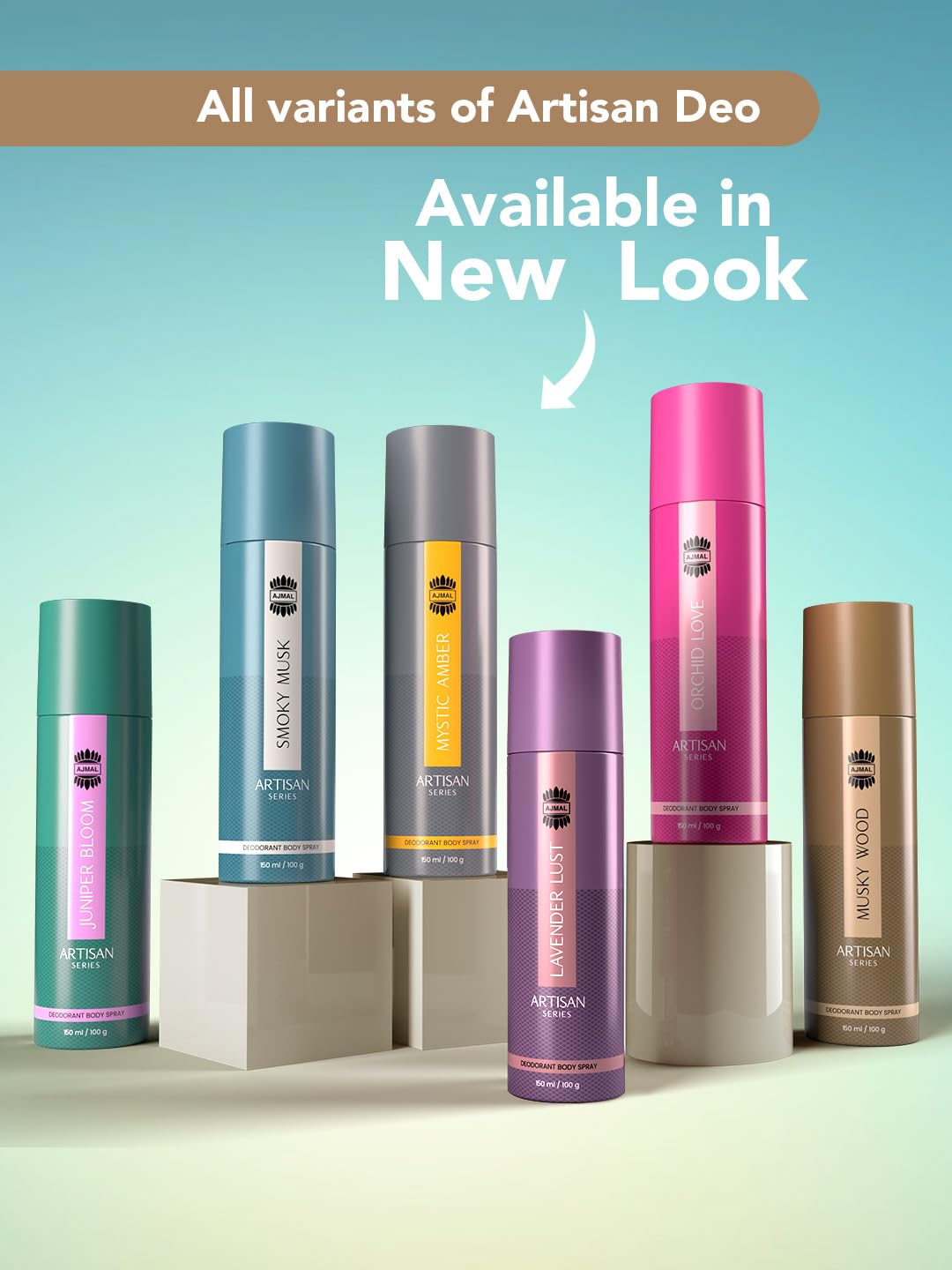 Ajmal ARTISAN - SMOKY MUSK DEODORANT PERFUME 150ML LONGLASTING SPRAY GIFT FOR MEN AND WOMEN ONLINE EXCLUSIVE