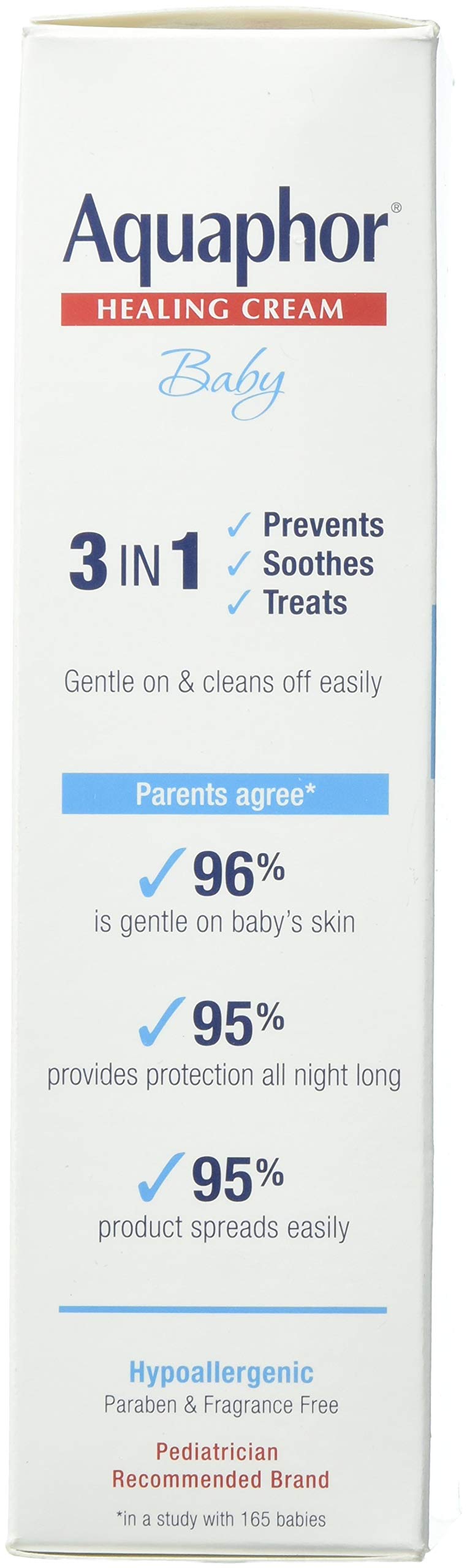 Aquaphor Baby Diaper Rash Cream, 3-in-1 Diaper Rash Relief, 3.5 Oz Tube