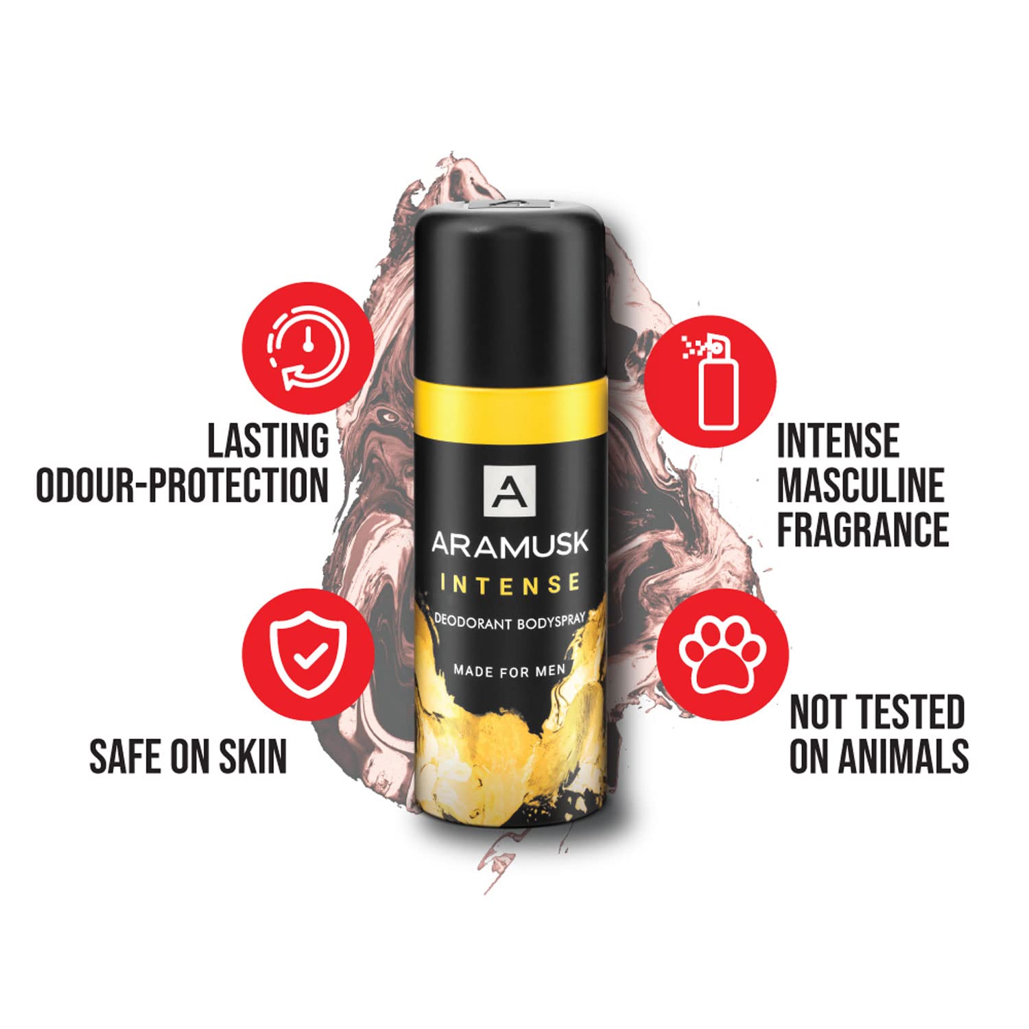 Aramusk Intense Deo for Men, Citrus, 150 ml